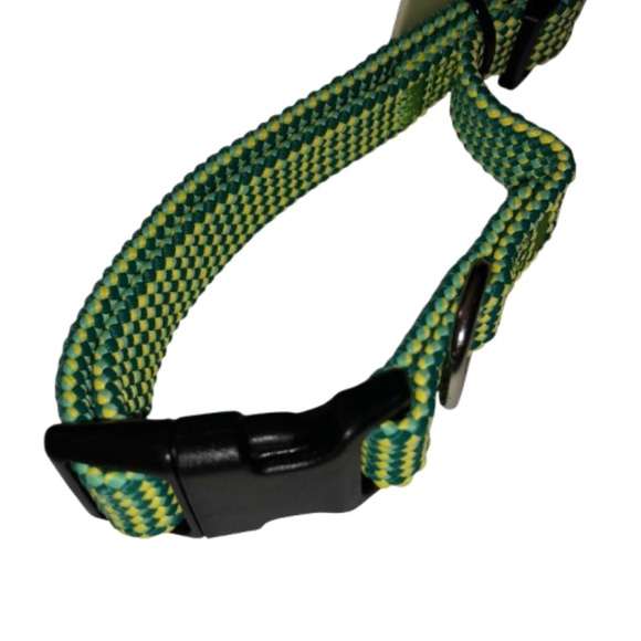 2/$20 NEW LAKE & TRAIL Braided Dog Collar SMALL 10” - 15” Neck Size Green - Picture 3 of 12